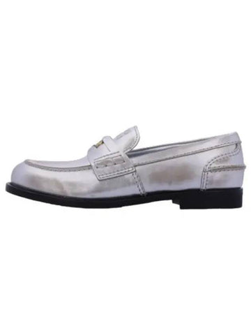 penny loafers silver shoes - MIU MIU - BALAAN 1