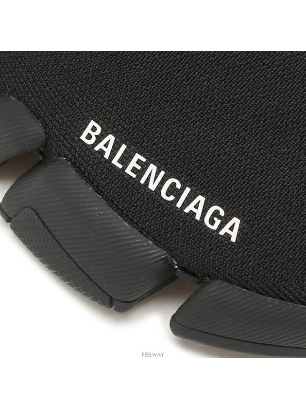 Women's Speed 2 0 Recycled Knit High Top Sneakers Black - BALENCIAGA - BALAAN 3