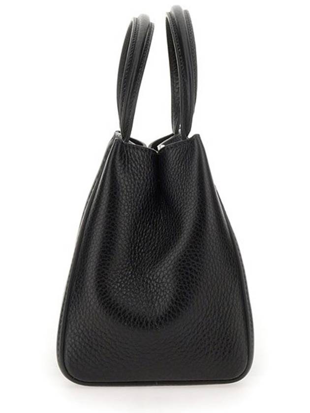 Logo Leather Tote Bag Black - VALENTINO - BALAAN 6