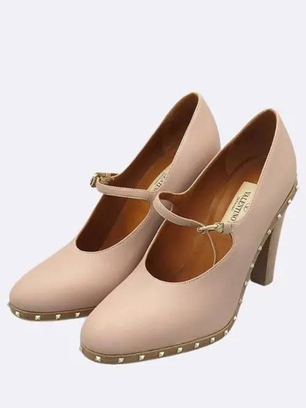 Pink Beige Color Mary Jane Pumps Women s Shoes 36 235MM - VALENTINO - BALAAN 5