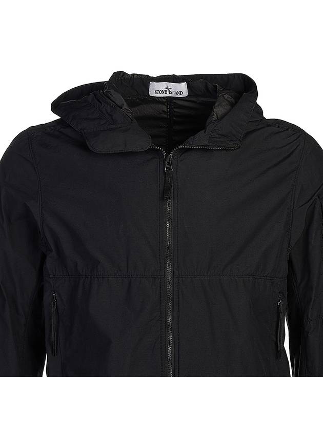 Men's Wappen Patch Naslan Watro Hooded Jacket Black - STONE ISLAND - BALAAN 5