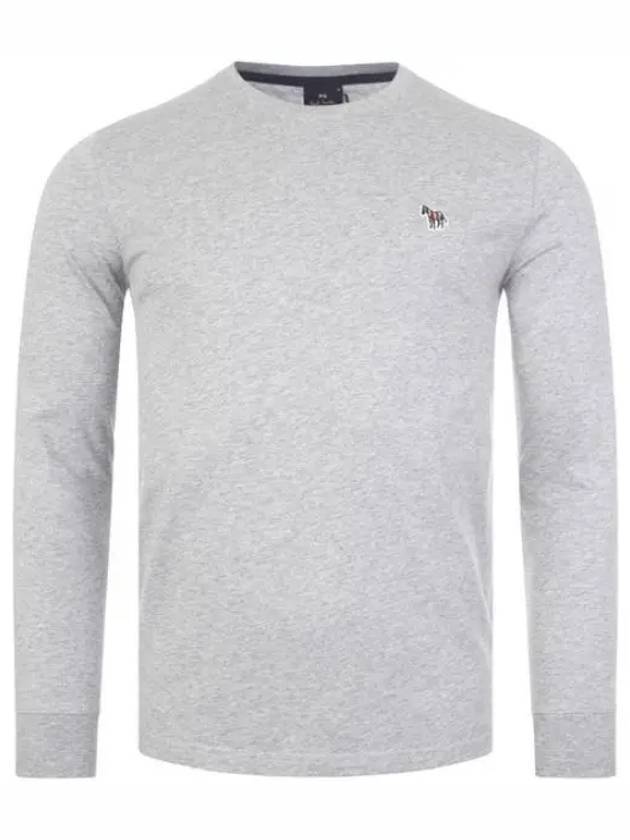 Zebra Logo Long Sleeve T-Shirt Grey - PAUL SMITH - BALAAN 1