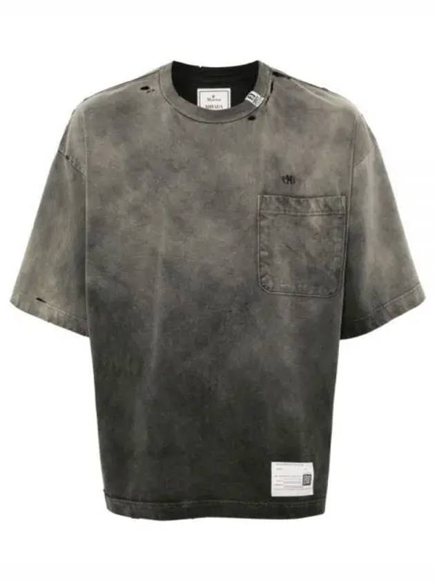 Sunfaded Short Sleeve T-Shirt Black - MIHARA YASUHIRO - BALAAN 1