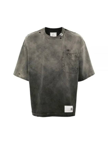 A12TS611 BLACK sunfade like t-shirt - MIHARA YASUHIRO - BALAAN 1