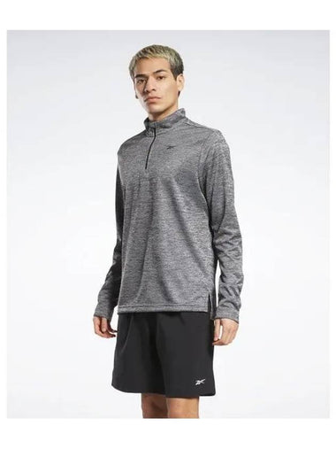 Workout Ready Quarter Zip Long Sleeve Gray - REEBOK - BALAAN 1