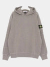 Compass Badge Cotton Hoodie Dove Grey - STONE ISLAND - BALAAN 2