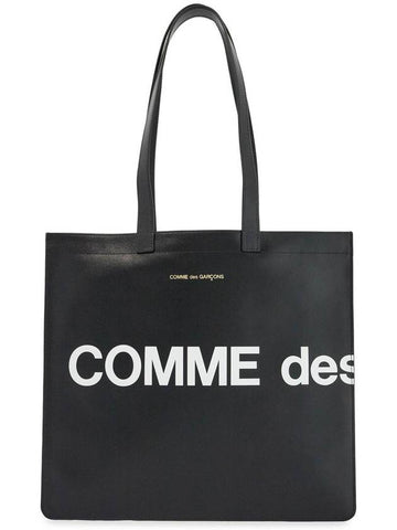 logo leather tote bag - COMME DES GARCONS WALLET - BALAAN 1