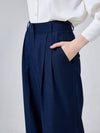 Women s High Waist Two Tuck Check Pants Blue JE8PPTA01F - JBYRARA - BALAAN 1