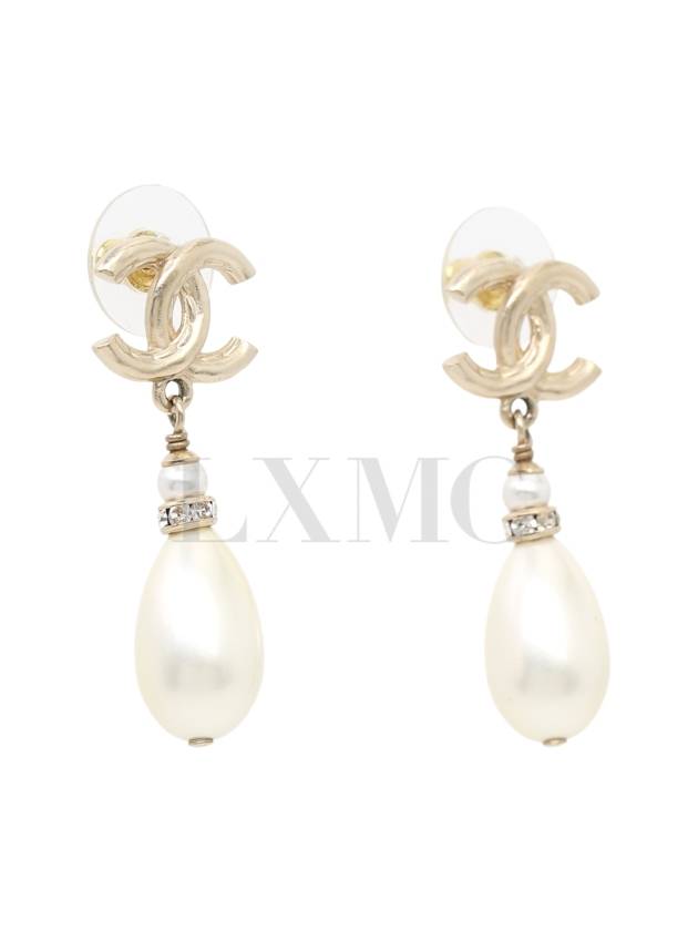 Pearl Earrings Showline CC Logo AB8513 - CHANEL - BALAAN 3