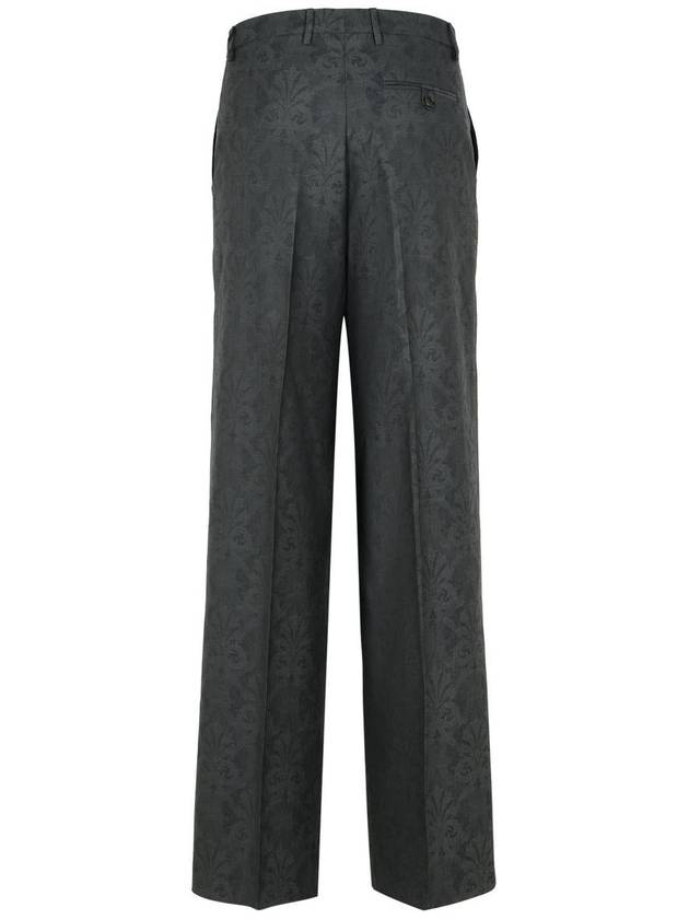 Etro Grey Wool Trousers - ETRO - BALAAN 3