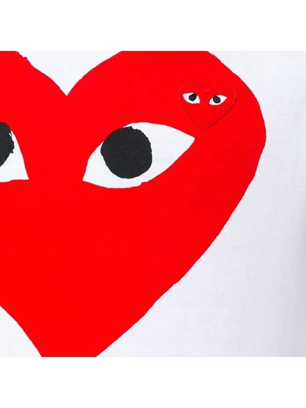 P1T026 Big Heart Short Sleeve TShirt - COMME DES GARCONS PLAY - BALAAN 6