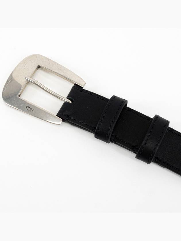 Medium Marco Vintage Calfskin Belt Black - CELINE - BALAAN 5