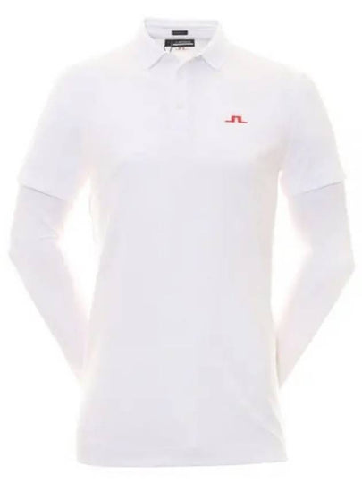 Liam Regular Fit Long Sleeve Polo Shirt White - J.LINDEBERG - BALAAN 2