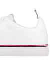 Tennis Vitello Calf Leather Low Top Sneakers White - THOM BROWNE - BALAAN 7