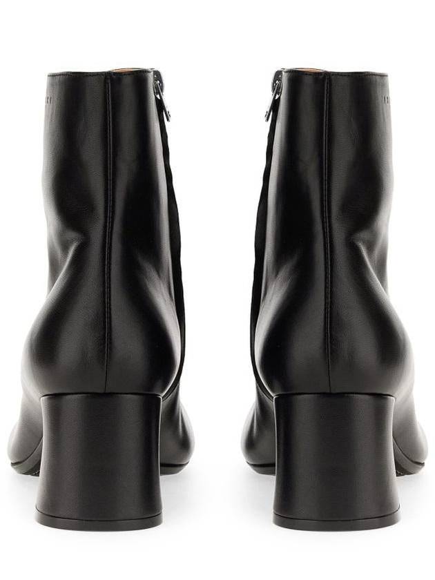 Leather Middle Boots Black - MARNI - BALAAN 4