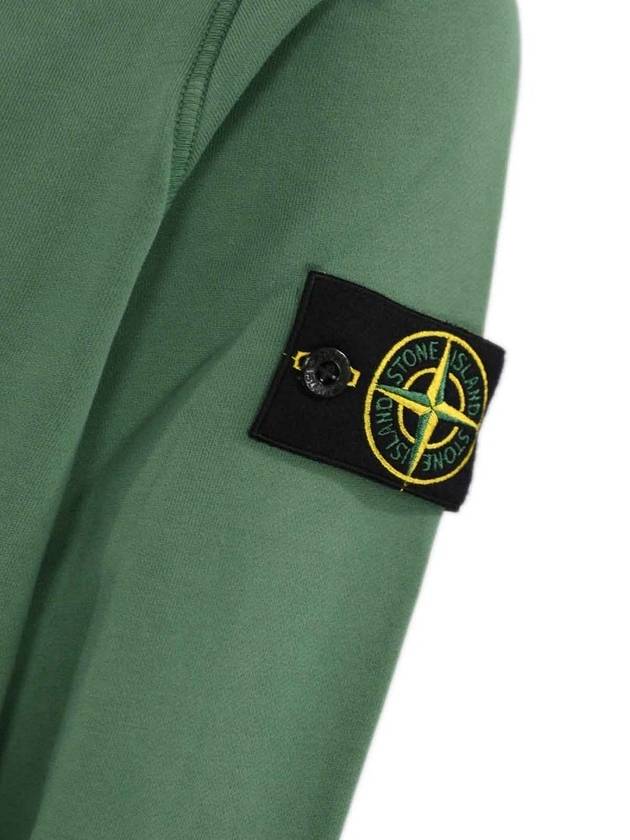 Compass Patch Cotton Sweatshirt Sage Green - STONE ISLAND - BALAAN 4