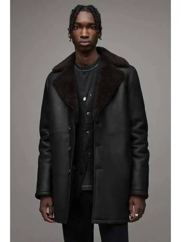 Kingsley Shearling Coat ML062X 5 Natural Black - ALLSAINTS - BALAAN 1