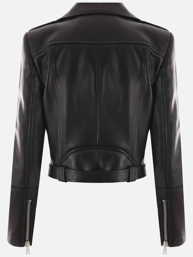 leather jacket black - ALEXANDER MCQUEEN - BALAAN 3