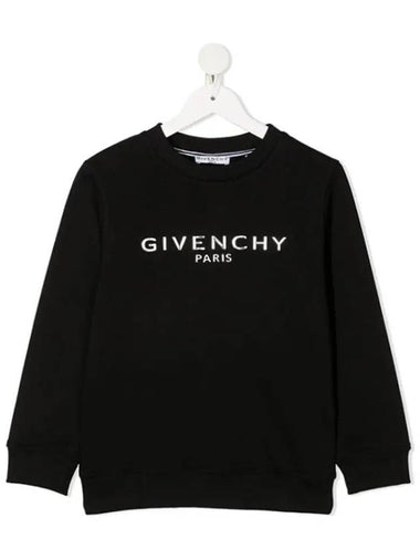 Kids Logo Print Sweatshirt Black H25241 09B - GIVENCHY - BALAAN 1