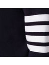 4 Bar Armband Milano Stitch Knit Top Navy - THOM BROWNE - BALAAN 4