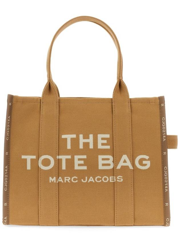 Logo Jacquard Large Tote Bag Brown - MARC JACOBS - BALAAN 2