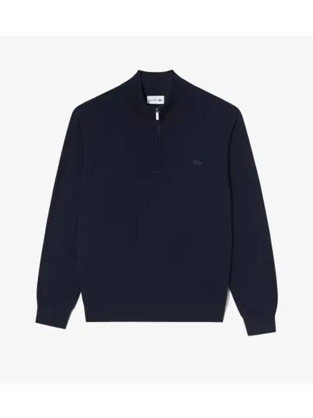 Men s Basic Half Zip Up Pullover Dark Navy - LACOSTE - BALAAN 1