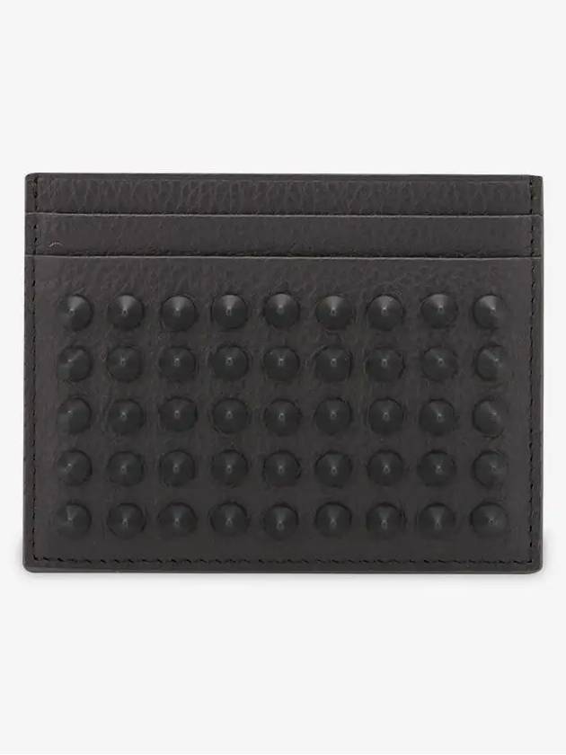 Chios Spike Card Wallet Grey - CHRISTIAN LOUBOUTIN - BALAAN 3