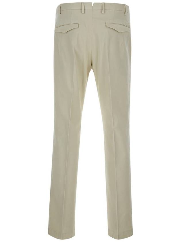 Beige Slim Pants With Concealed Closure In Cotton Man - PT TORINO - BALAAN 2