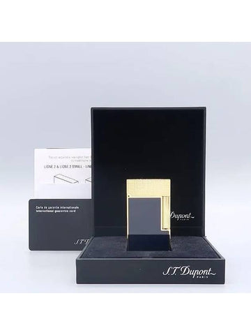 Dupont CA16457 Dark Blue Gold Line 2 Lighter - S.T. DUPONT - BALAAN 1