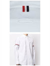 Oxford Striped Grosgrain Armband Classic Long Sleeve Shirt White - THOM BROWNE - BALAAN 6