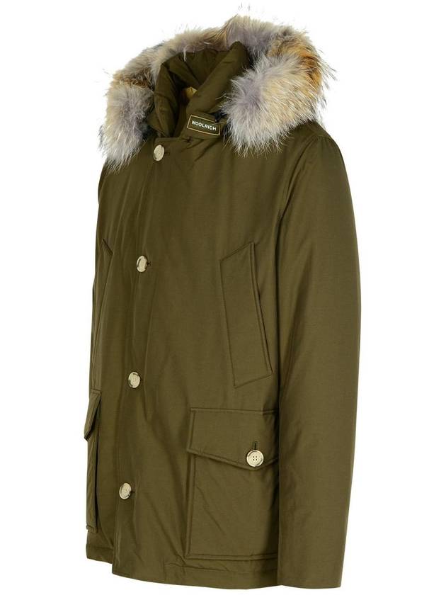 Woolrich 'Artic' Green Cotton Blend Parka - WOOLRICH - BALAAN 2