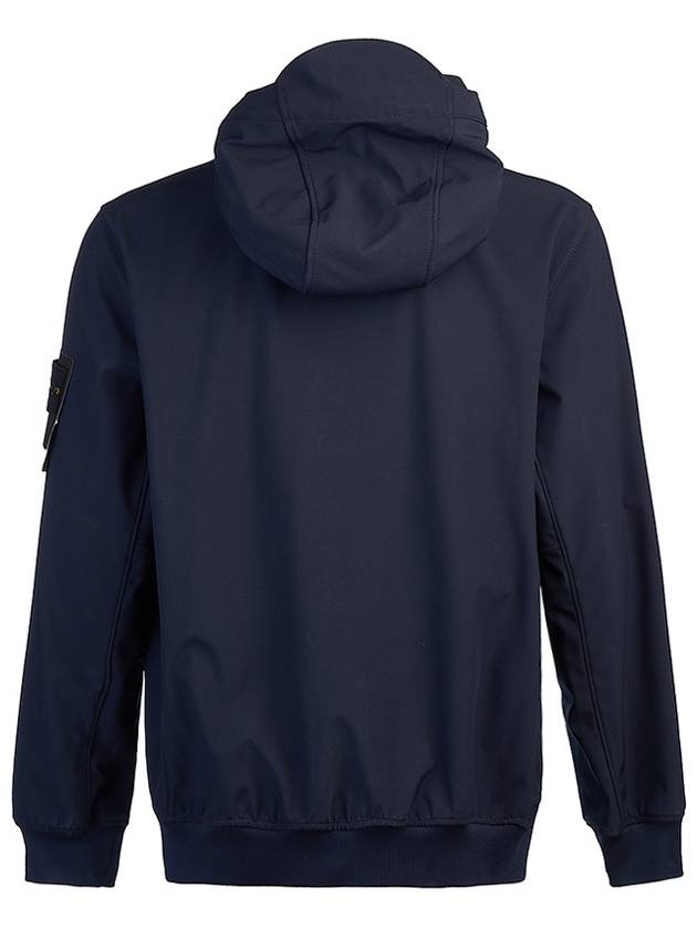 Wappen Patch Soft Shell Hooded Jacket Navy - STONE ISLAND - BALAAN 4