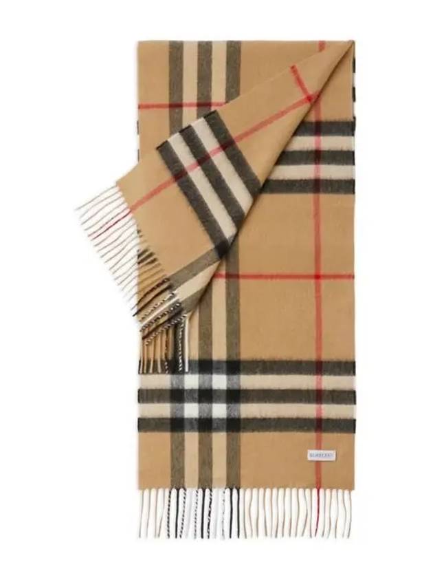 Vintage Check Cashmere Muffler Beige - BURBERRY - BALAAN 5