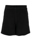 Logo Cotton Shorts Black - GANNI - BALAAN 2