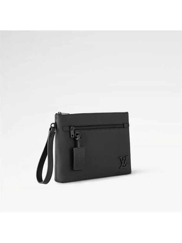 LV Aerogram Ipad Pouch Bag Black - LOUIS VUITTON - BALAAN 3