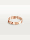 Love Wedding Band Ring Pink Gold - CARTIER - BALAAN 3