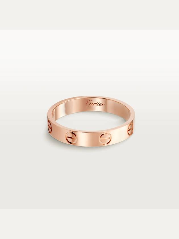 Love Wedding Band Ring Pink Gold - CARTIER - BALAAN 3