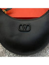 V Logo Hobo Shoulder Bag Black - VALENTINO - BALAAN 6