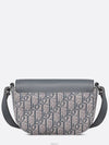 Saddle Mini Flap Messenger Bag Deep Gray Dior Obliq - DIOR - BALAAN 6