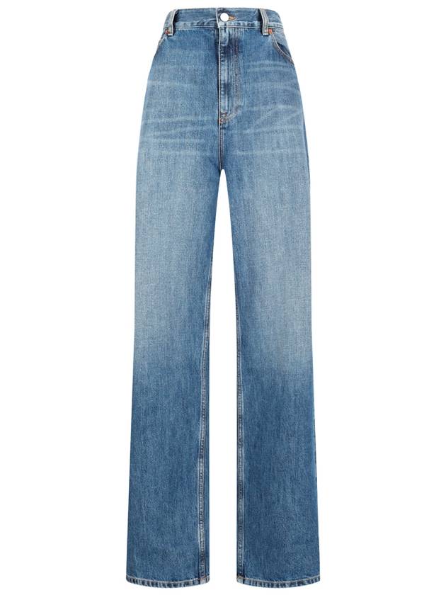 MEDIUM BLUE DENIM PANTS - VALENTINO - BALAAN 1