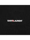 Rive Gauche Short Sleeve T-Shirt Black - SAINT LAURENT - BALAAN 5