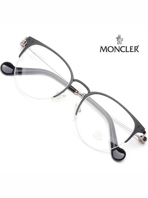 Eyewear Oval Eyeglasses Black - MONCLER - BALAAN 3