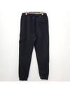 Cotton Fleece Cargo Truck Pants Black - STONE ISLAND - BALAAN 4