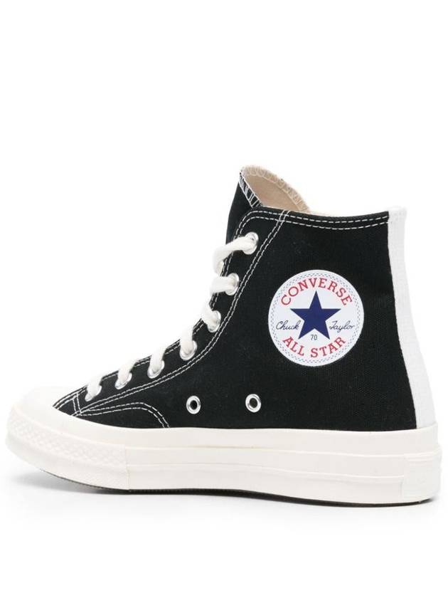 Comme Des Garçons Play X Converse Small Red Heart High-Top Sneakers Shoes - COMME DES GARCONS PLAY - BALAAN 3