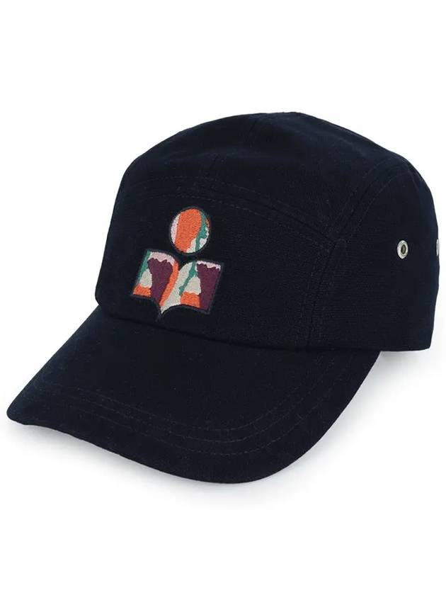 Tyron Embroidered Logo Ball Cap Faded Night - ISABEL MARANT - BALAAN 2