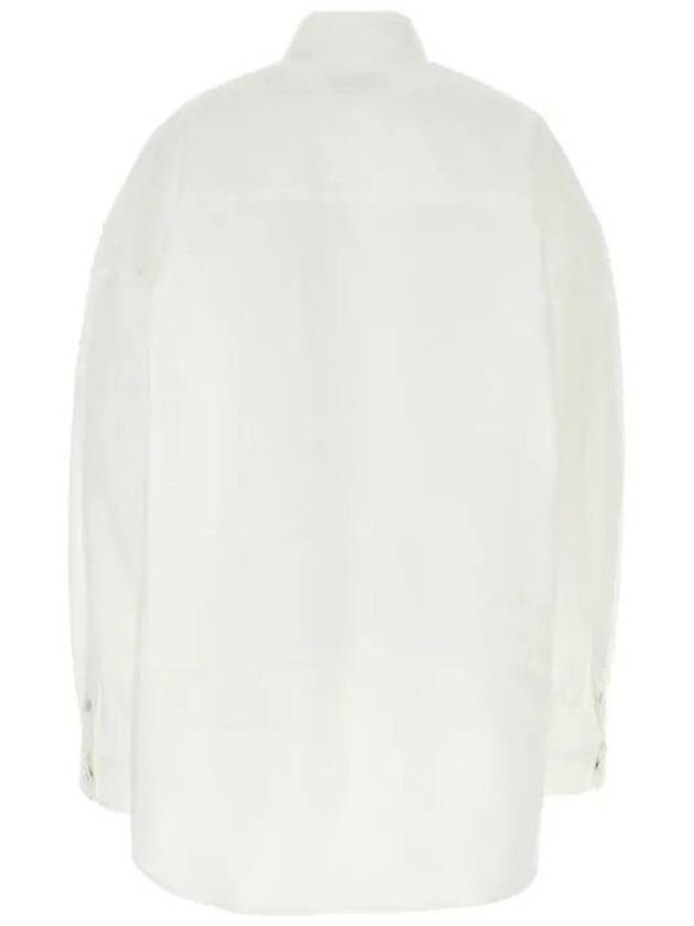 Outerwear Large Fit Shirt White - BALENCIAGA - BALAAN 3