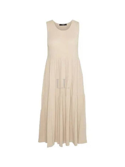 Vanezza Sleeveless Short Dress Beige - MAX MARA - BALAAN 2