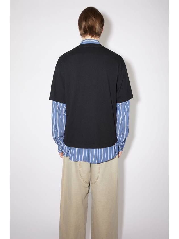 Logo Short Sleeve T-shirt Fade Black - ACNE STUDIOS - BALAAN 6