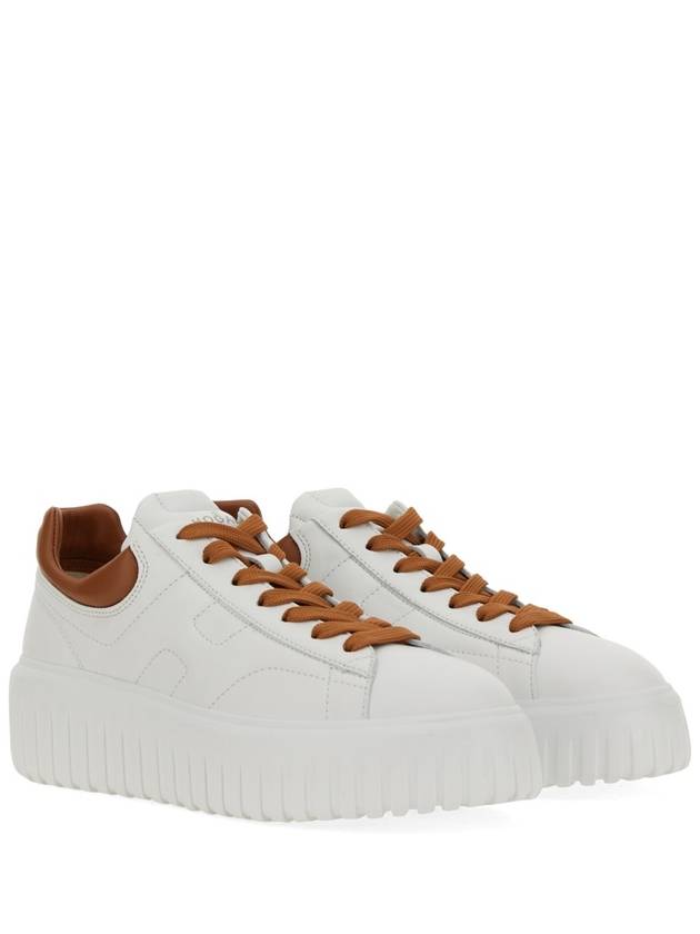 Platform Leather Low Top Sneakers White - HOGAN - BALAAN 2