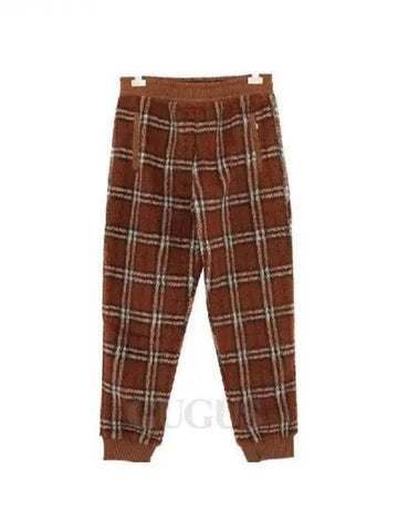 Check fleece jogger pants 270919 - BURBERRY - BALAAN 1